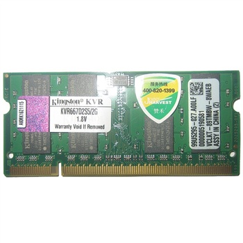 ��ʿ�٣�Kingston��DDR2 667 2G�ʼǱ��ڴ�