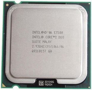 Ӣ�ض���Intel�� 45���� ���2˫�˴����� E7500��װCPU��2.93GHz��