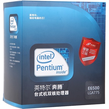 Ӣ�ض�(intel) 45���� ����˫�˴����� E6500��װCPU��LGA775/2.93GHz��